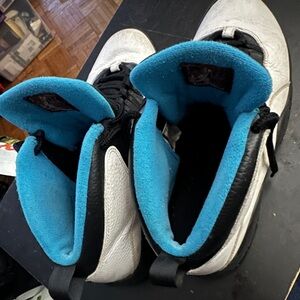 Nike Air Jordan 10 Retro Powder Blue 2013 Size 11 White Blue Black 310805–106